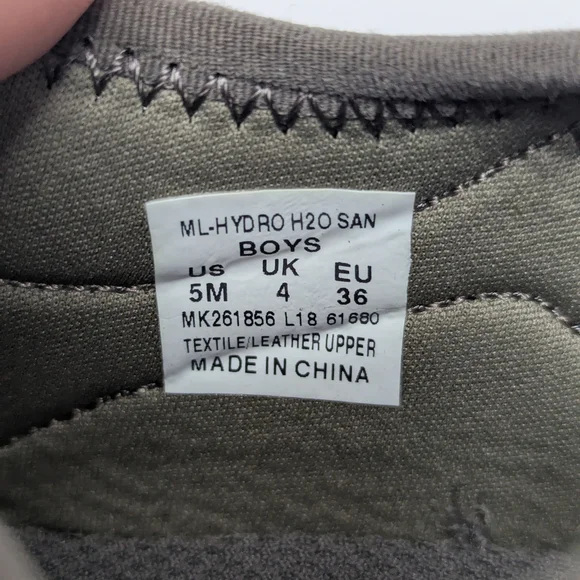 Merrell Hydro H2O Sandals Boy's Size 5 Gray & Orange - Picture 14 of 14